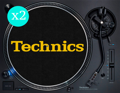 Technics black and - black, logo