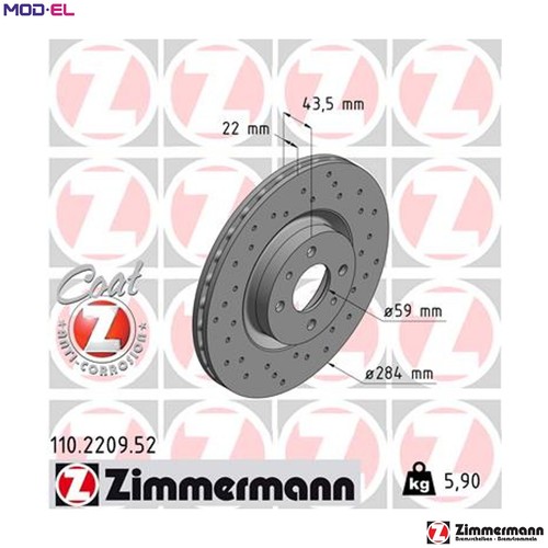 Brake disc 110 2209 for - 2x,