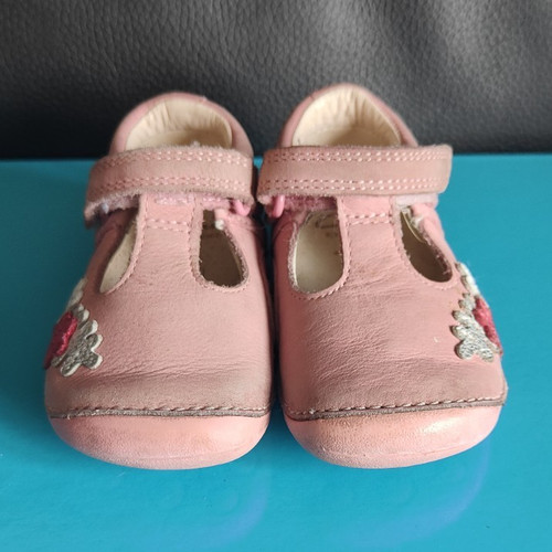 Clarks pink leather mary jane - pink,