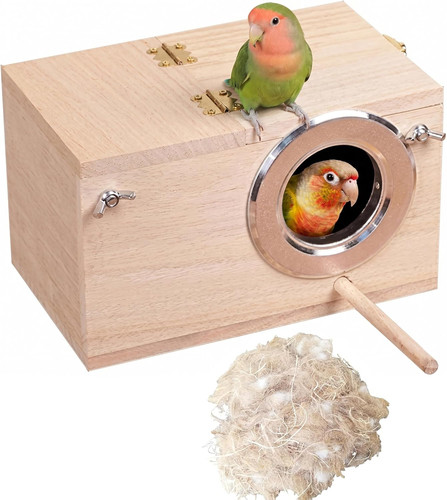 Wood parakeet nest box - nest,