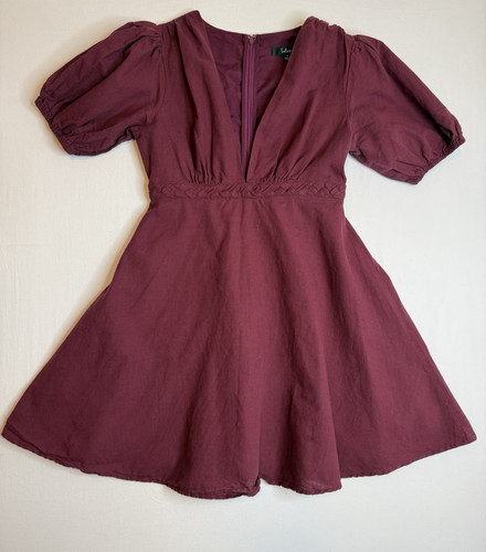 Lulus women burgundy fit - fit, &