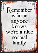 Funny Humour Family Metal Sign