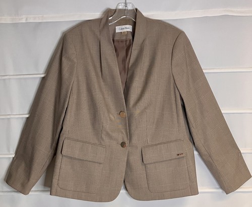 Calvin klein beige brown - beige, plaid