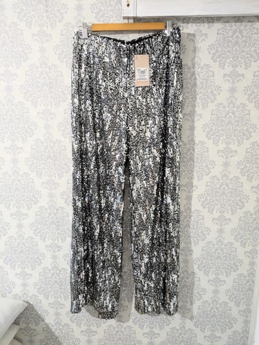 Silver sparkly sequin wide - tu,