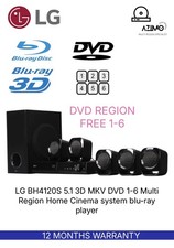 LG BH4120S 5.1 3D MKV DVD 1-6 Multi Region Home Cinema system blu-ray player s