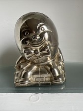 Humpty Dumpty Silver Plated Metal Money Box Piggy Bank for Children