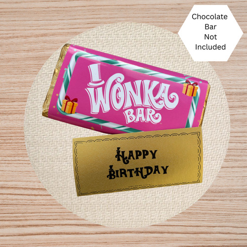 Happy birthday pink - pink, wonka