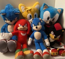 Sonic the Hedgehog & Tails  Knuckle Shadow Plush Soft Toys Bundle X6