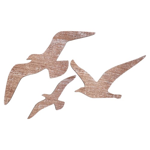 Light brown wooden seagull - wooden,