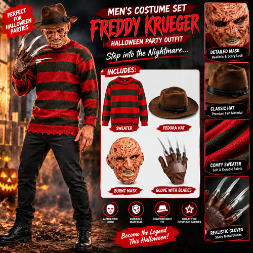 Mens freddy krueger style - mens,