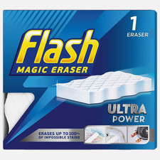 Flash Extra Power Magic Eraser | Reusable, Multi-Purpose | Removes Crayon Grease
