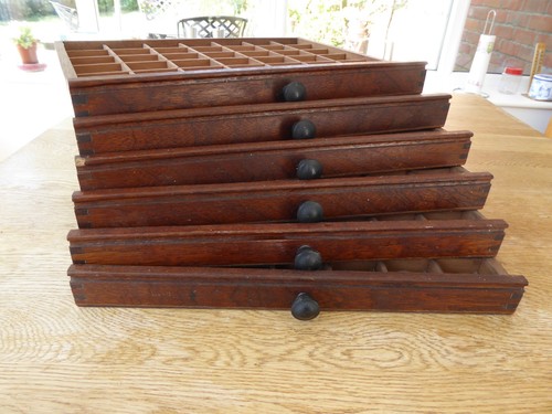 Vintage letterpress cabinet