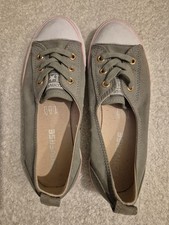 Converse All Star Dance Lace Ballet Trainers Size 3 Used