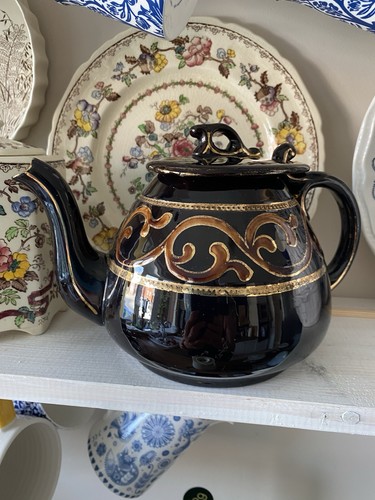 Vintage art nouveau teapot - vintage,