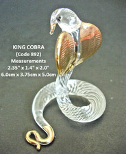 Art Glass SNAKE KING COBRA