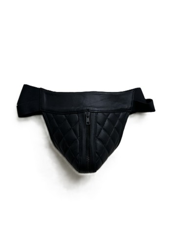 Mens leather jockstrap - mens, padded