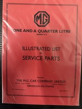 MG YA Service Parts List 