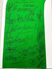 20 World Snooker Champions Signed Green Baize Cloth (inc A Higgins) + Dealer COA