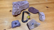 Real stone climbing holds - stone,