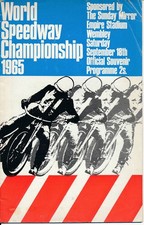 SPEEDWAY PROGRAMME - World Championship @ Wembley stadium 1965