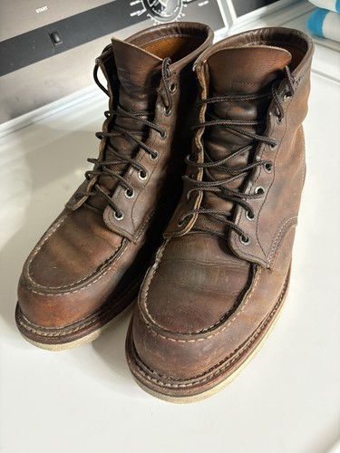Red wing heritage moc toe - red, 6"