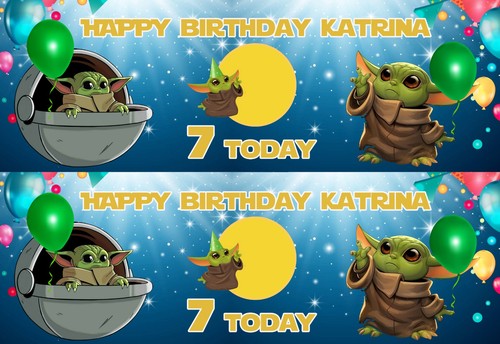 Personalised yoda birthday - yoda,