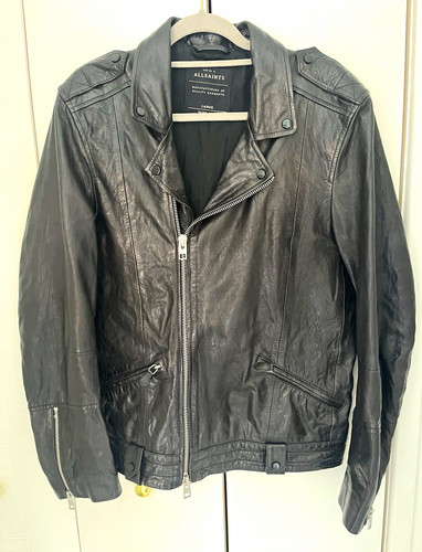 Allsaints men black leather - allsaints,