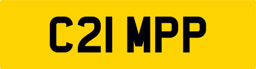 Camper number plate - camper, mpp