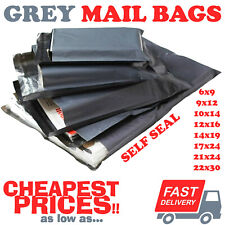 STRONG GREY MAILING POST MAIL POSTAL BAGS POLY POSTAGE SELF SEAL STRONG GLUE ALL