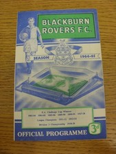 31/10/1964 Blackburn Rovers v