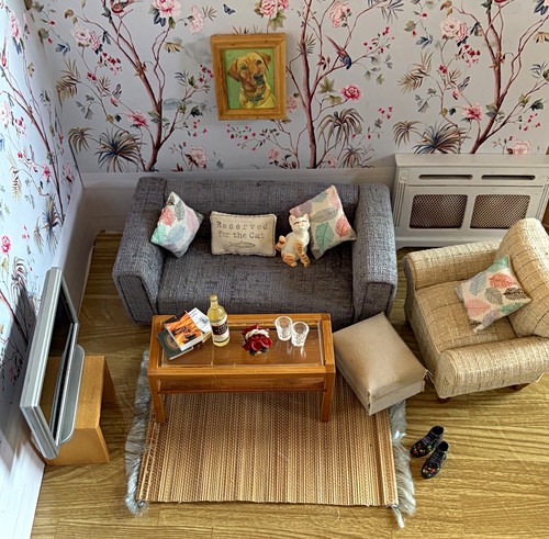 Dolls house modern living - dolls,