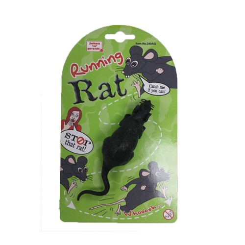Running pull back rat - back, fake