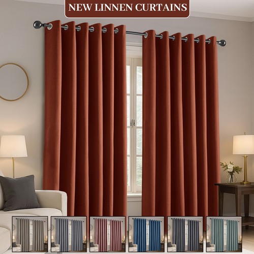 100 blackout linen curtains - blackout,