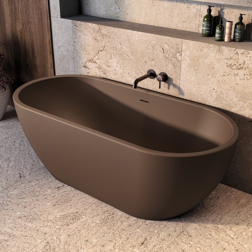Brown freestanding double - brown,