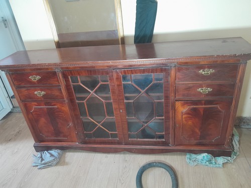 Repro georgian yew sideboard - yew,