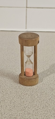 Vintage wooden hourglass - wooden,