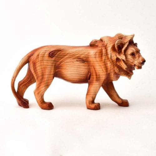 Naturecraft prowling lion wood - lion,