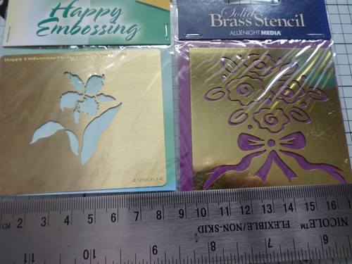 Solid brass stencils x - solid,