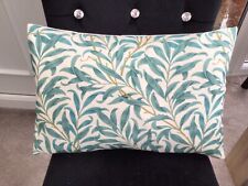 CUSHION- WILLIAM MORRIS at NEXT- WILLOW BOUGH BOUDOIR BOLSTER 12 x 18 TEAL cover