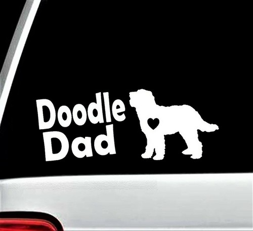 Doodle dad dog decal sticker - dog,