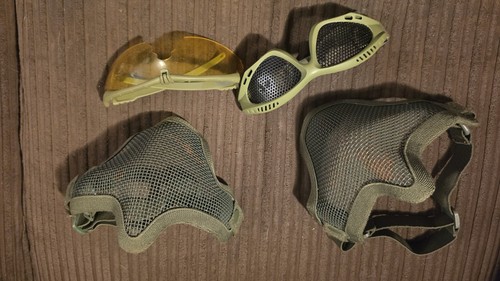 Airsoft face mask and goggles - mask,