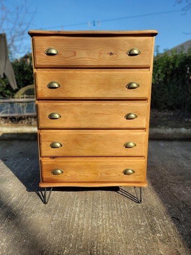 Pine chest drawers 5 - pine,