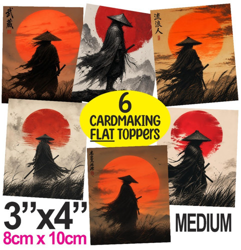 Lone samurai card toppers male - lone,