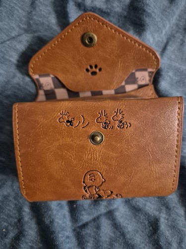 Snoopy faux leather wallet - faux,