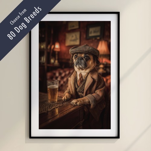 Funny dog drinking beer - drinking, the
