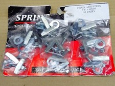 Job Lot 8 Pairs Sprint Chain Adjusters 3/8" x 40mm Old School BMX etc Unused