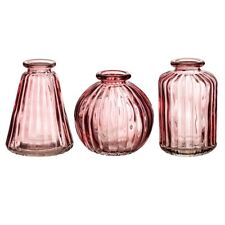 Glass Bud Vases Set f 3 in