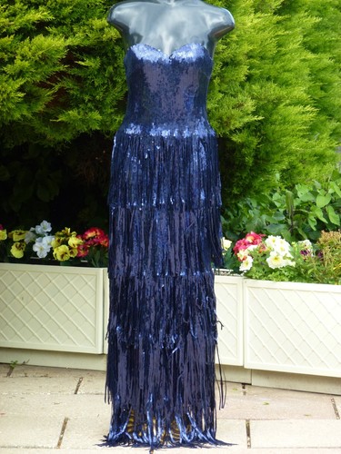 Goddiva sequin tassel maxi - sequin,