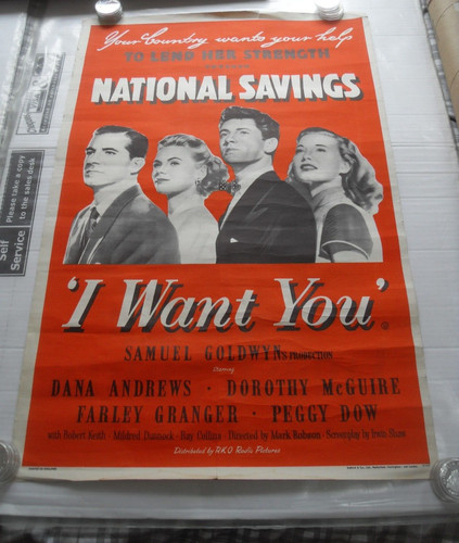 National savings poster double - poster,