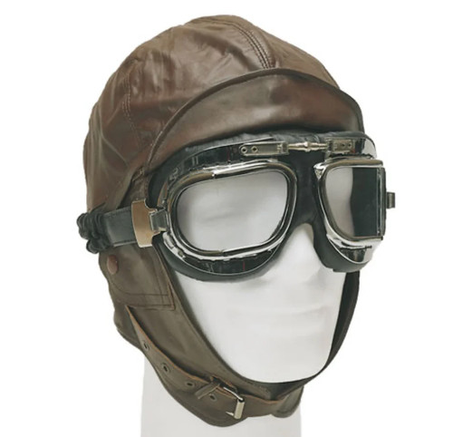 Vintage aviation helmet pilot - aviation,